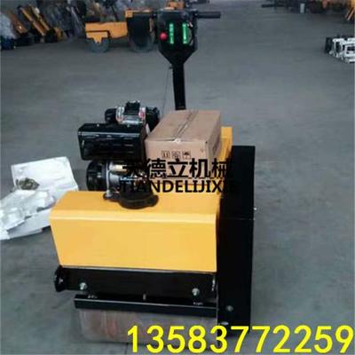 手扶式雙輪壓路機振動路面壓實機 - 濟寧市天德立機械設備銷售五部 